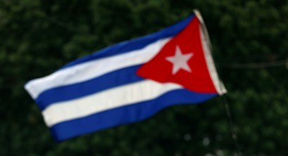 Na snímke vlajka Kuby 