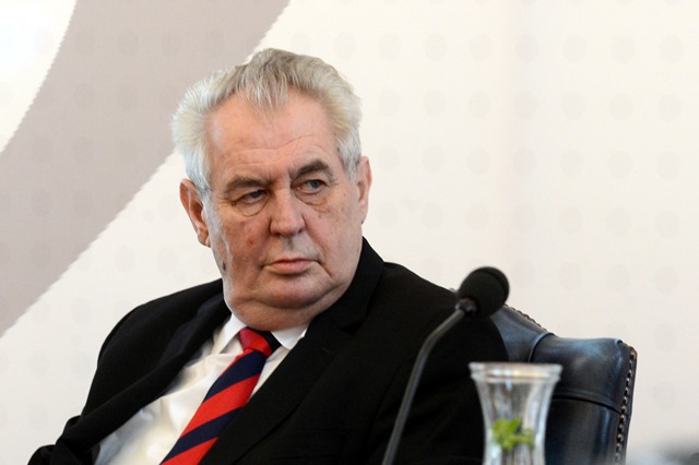 Na snímke prezident Českej republiky Miloš Zeman