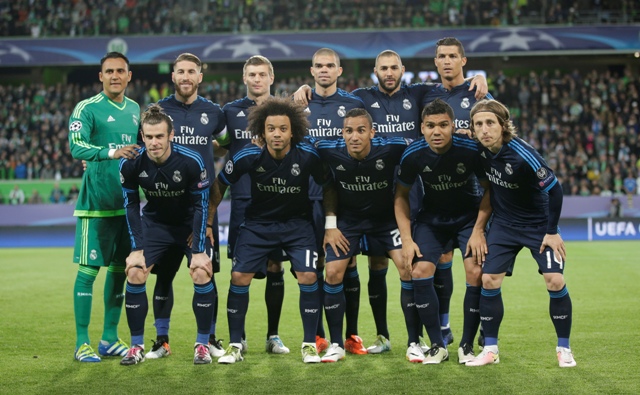 Na snímke futbalisti Realu Madrid