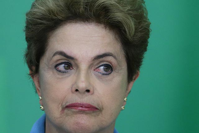 Na snímke brazílska prezidentka Dilma Rousseffová