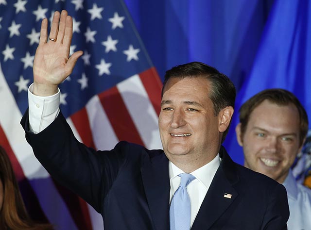 Americký republikánsky prezidentský kandidát Ted Cruz 