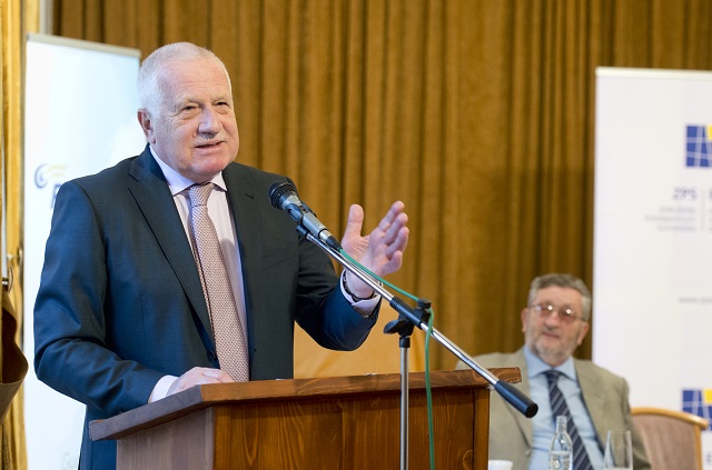 Na snímke bývalý prezident Českej republiky Václav Klaus