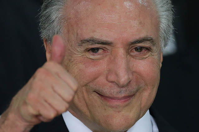 Dočasný brazílsky prezident Michel Temer