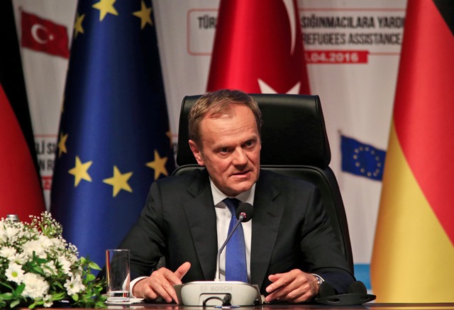 Na snímke predseda Európskej rady Donald Tusk