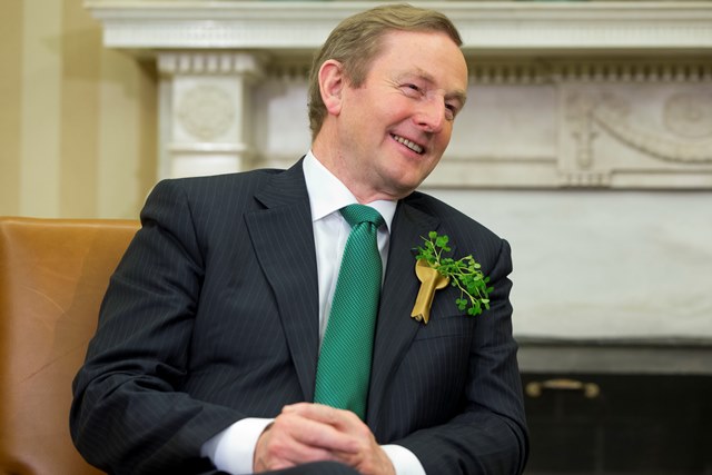 Na snímke írsky premiér Enda Kenny