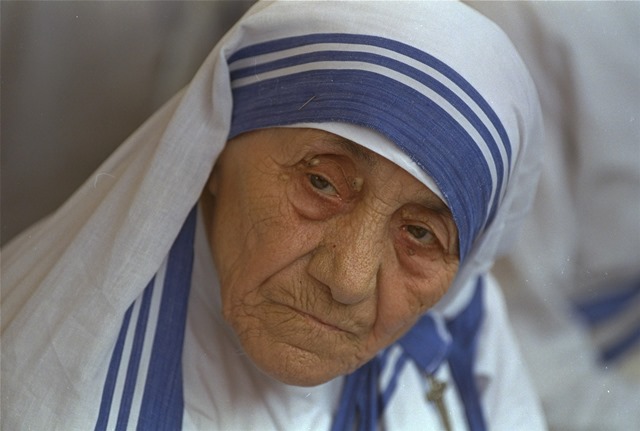 Na snímke z roku 1993 Matka Tereza