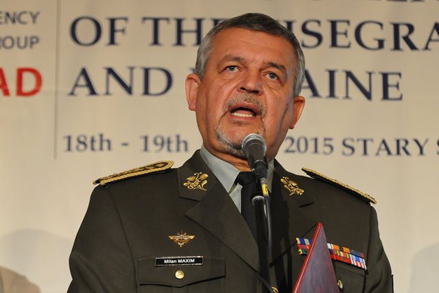 Na snímke náčelník generálneho štábu Ozbrojených síl Slovenskej republiky generálporučík Milan Maxim