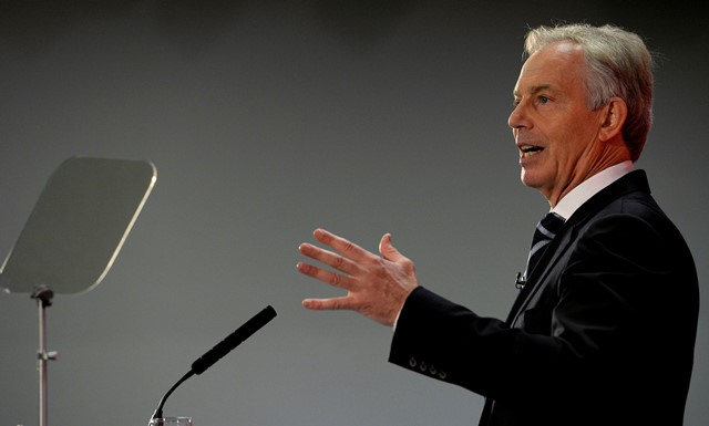 Na snímke bývalý britský premiér Tony Blair