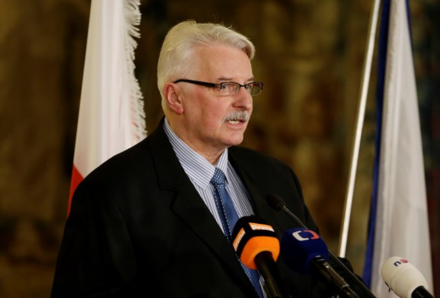 Na snímke poľský minister zahraničných vecí Witold Waszczykowski