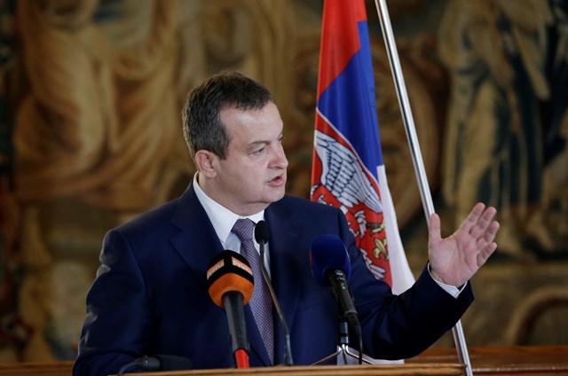 Na snímke srbský minister zahraničných vecí Ivica Dačič