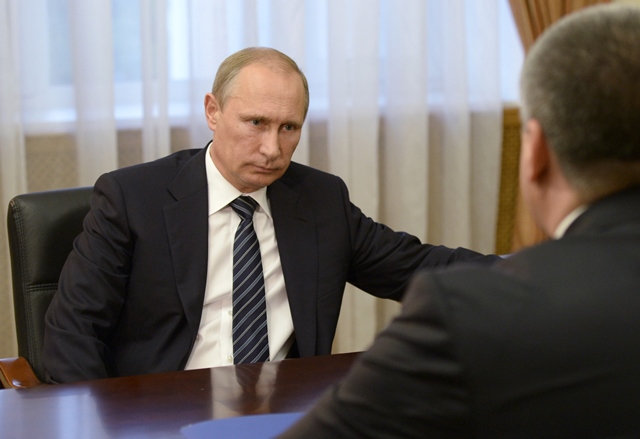 Na snímke ruský prezident Vladimír Putin
