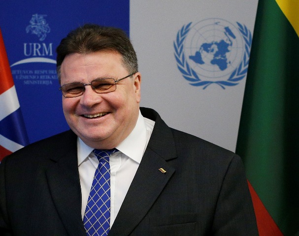 Na snímke litovský minister zahraničných vecí Linas Antanas Linkevičius