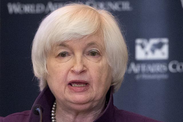 Na snímke šéfka americkej centrálnej banky Janet Yellenová