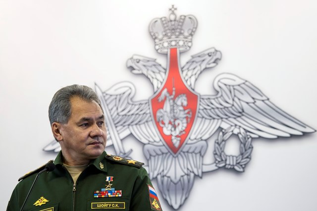 Na snímke ruský minister obrany Sergej Šojgu