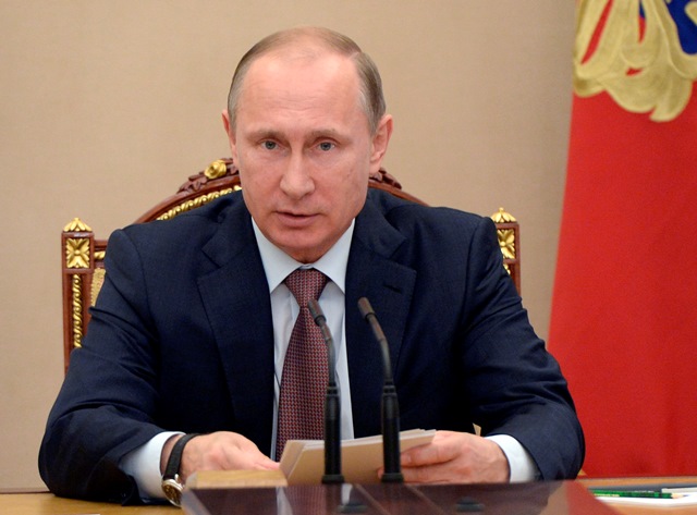 Na snímke ruský prezident Vladimír Putin 