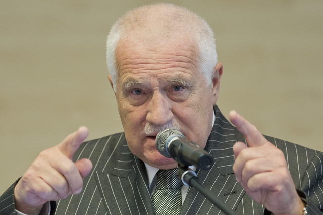 Na snímke Václav Klaus
