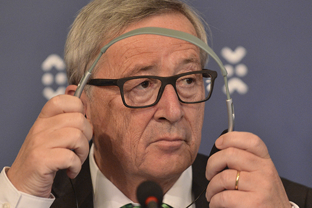 Na snímke predseda Európskej komisie Jean-Claude Juncker