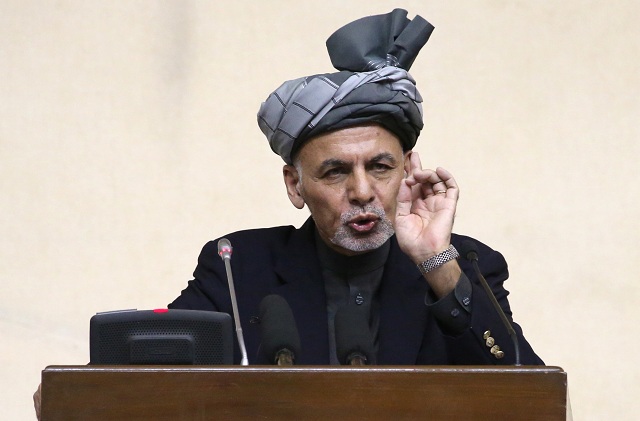 Na snímke afganský prezident Ašraf Ghaní