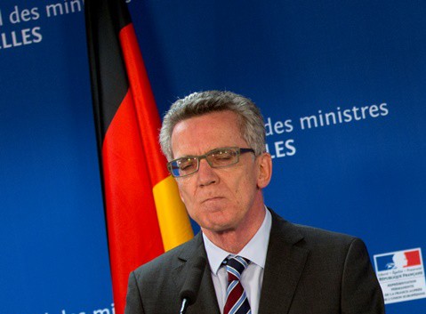 Na snímke nemecký minister vnútra Thomas de Maiziere
