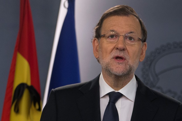 Na snímke španielsky premiér Mariano Rajoy