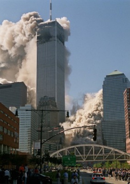Snímka z osudného 11. septembra 2001 v New Yorku