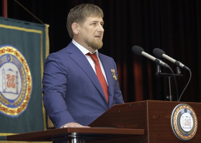 Na snímke čečenský vodca Ramzan Kadyrov