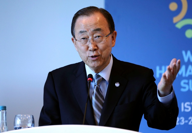 Na snímke generálny tajomník OSN Pan Ki-mun
