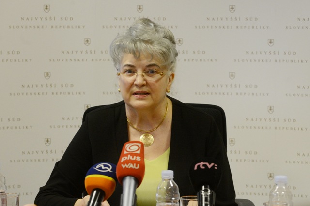 Na snímke predsedníčka Najvyššieho súdu SR Daniela Švecová