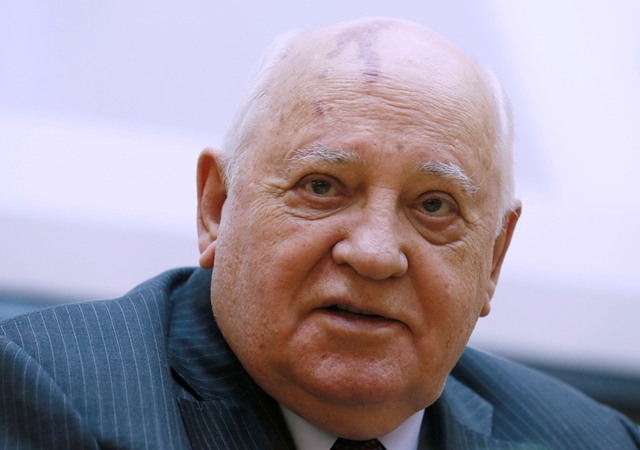 Na snímke Michail Gorbačov