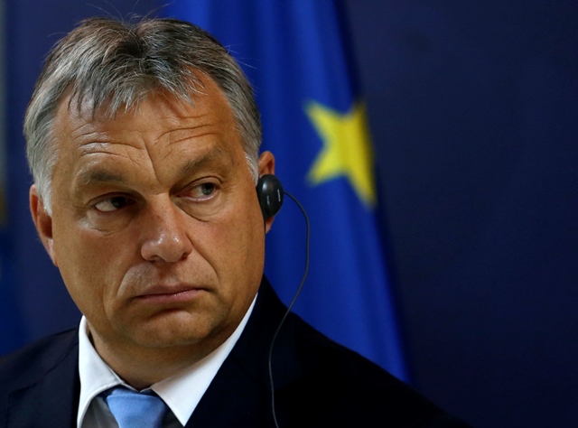 Na snímke maďarský premiér Viktor Orbán