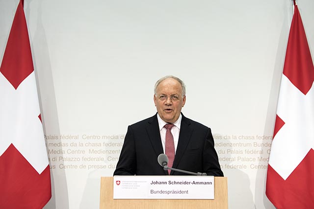 Prezident Švajčiarskej konfederácie Johann N. Schneider-Ammann