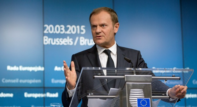 Na snímke predseda Európskej rady Donald Tusk