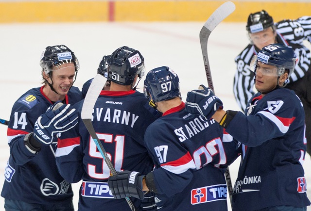Ilustračné foto: Hokejisti HC Slovan Bratislava