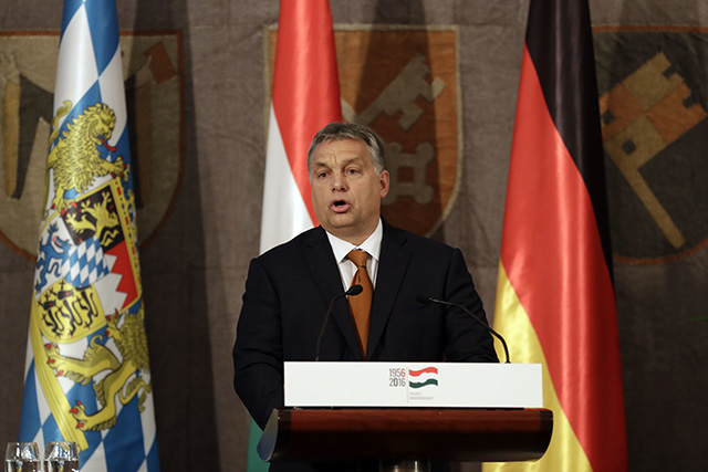  Na snímke maďarský premiér Viktor Orbán