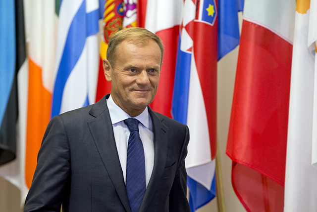 Na archívnej snímke z 2. septembra 2016 predseda Európskej rady Donald Tusk 