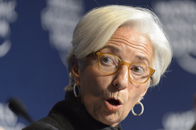Na snímke generálna riaditeľka Medzinárodného menového fondu (MMF) Christine Lagardeová 