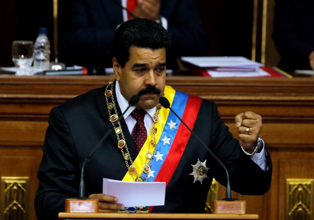 Na snímke venezuelský prezident Nicolás Maduro