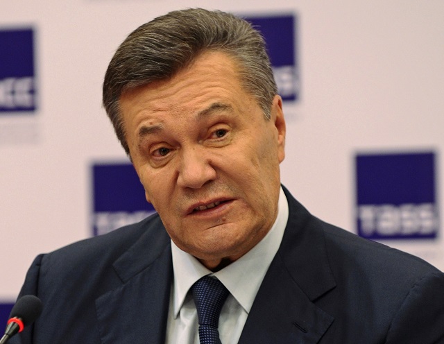 Na snímke Viktori Janukovič