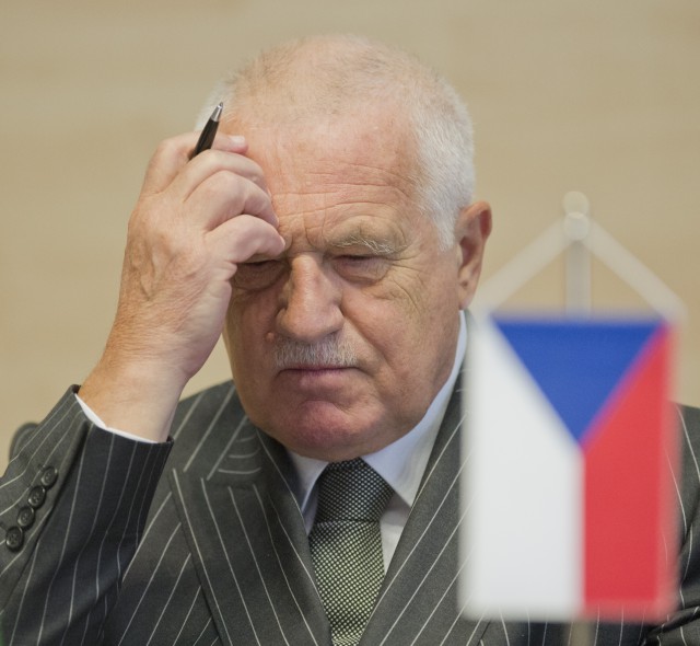 Na snímke bývalý český prezident Václav Klaus