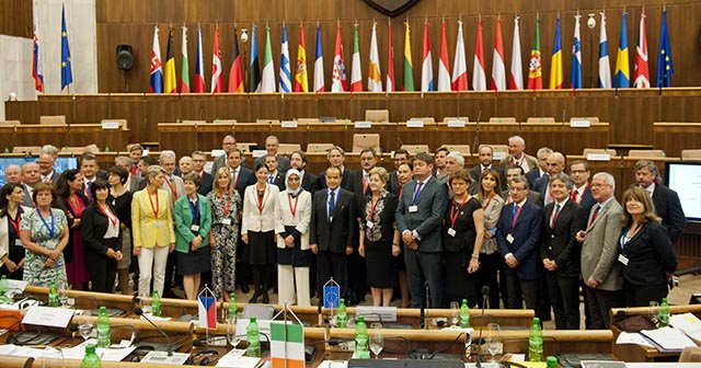 Z konferencie predsedov parlamentných výborov pre záležitosti Únie parlamentov členských štátov Európskej únie (COSAC). Bratislava, 11. júla 2016.