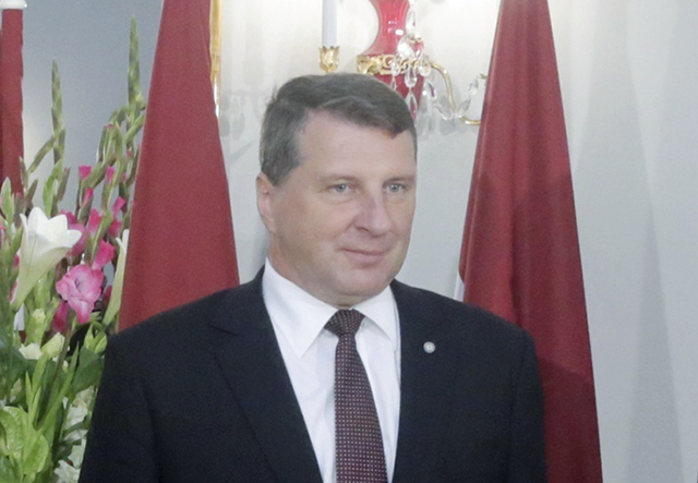 Na snímke lotyšský prezident Raimonds Véjonis