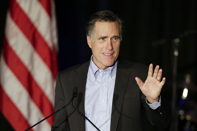 Na archívnej snímke bývalý kandidát na amerického prezidenta Mitt Romney