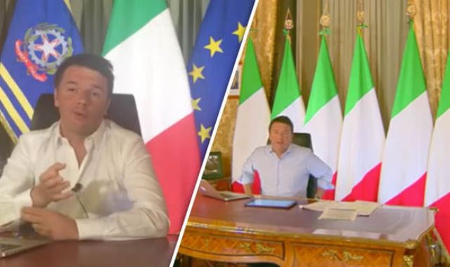 Na snímke taliansky premiér Matteo Renzi 