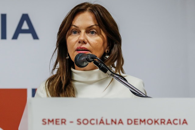 Na snímke europoslankyňa za stranu Smer-SD  Monika Flašíková Beňová