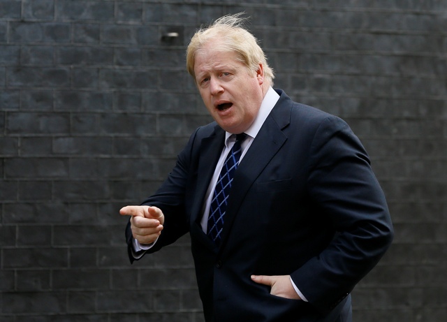 Na snímke exstarosta Londýna Boris Johnson