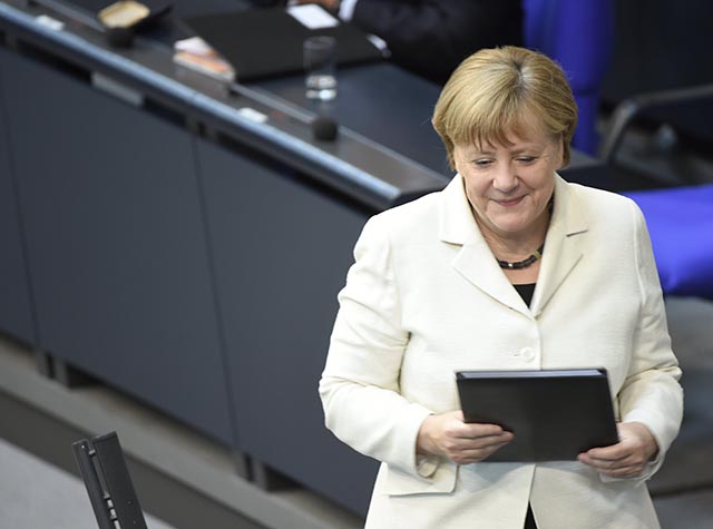 Na archívnej snímke Angela Merkelová