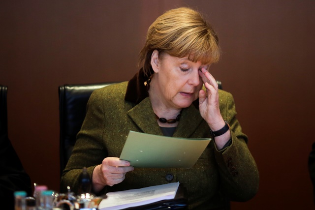 Na snímke nemecká kancelárka Angela Merkelová