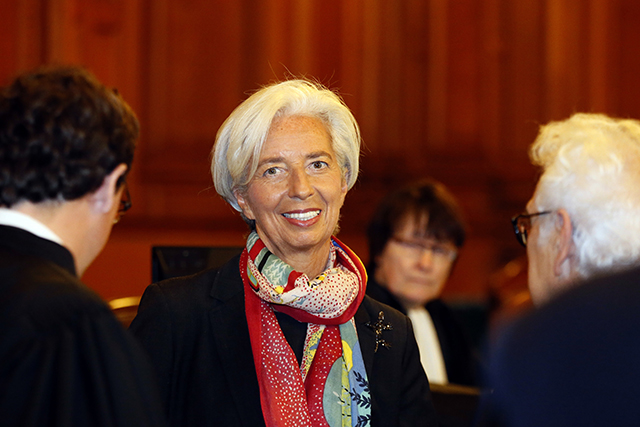 Na snímke z 12. decembra 2016 v Paríži generálna riaditeľka Medzinárodného menového fondu (MMF) Christine Lagardeová 