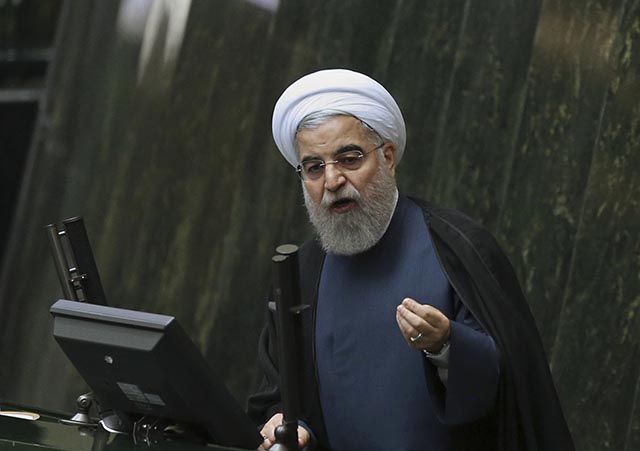 Iránsky prezident Hasan Rúhání  