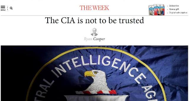 The Week: "CIA je nezákonná sila neoliberálneho despotizmu. Americkým tajným službám nemôžeme dôverovať"
